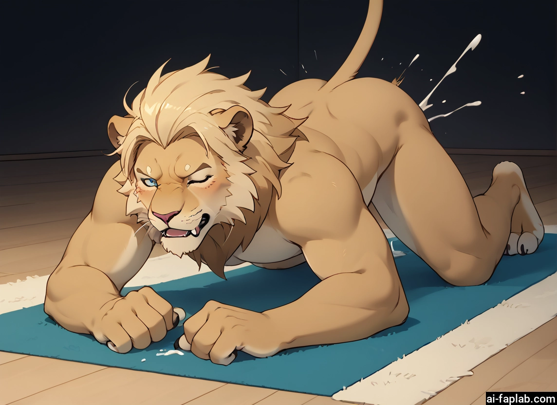yaoi, bara, furry, male focus, 1boy, animal ears · Yamete.gg