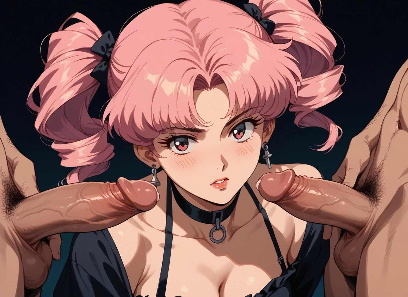 1girl, penis, multiple boys, pink hair, 2boys, hetero · Yamete.gg