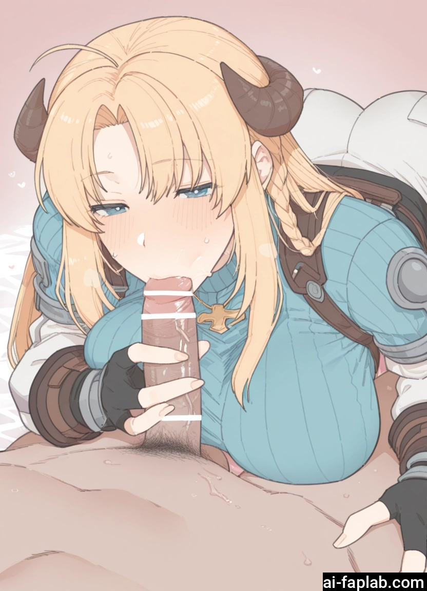 1girl, penis, hetero, horns, censored, oral