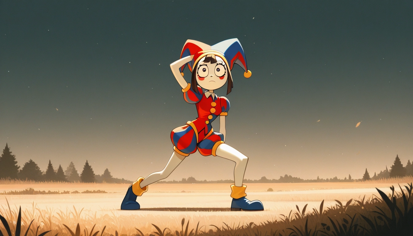 1girl, solo, hat, puffy sleeves, puffy short sleeves, outdoors
