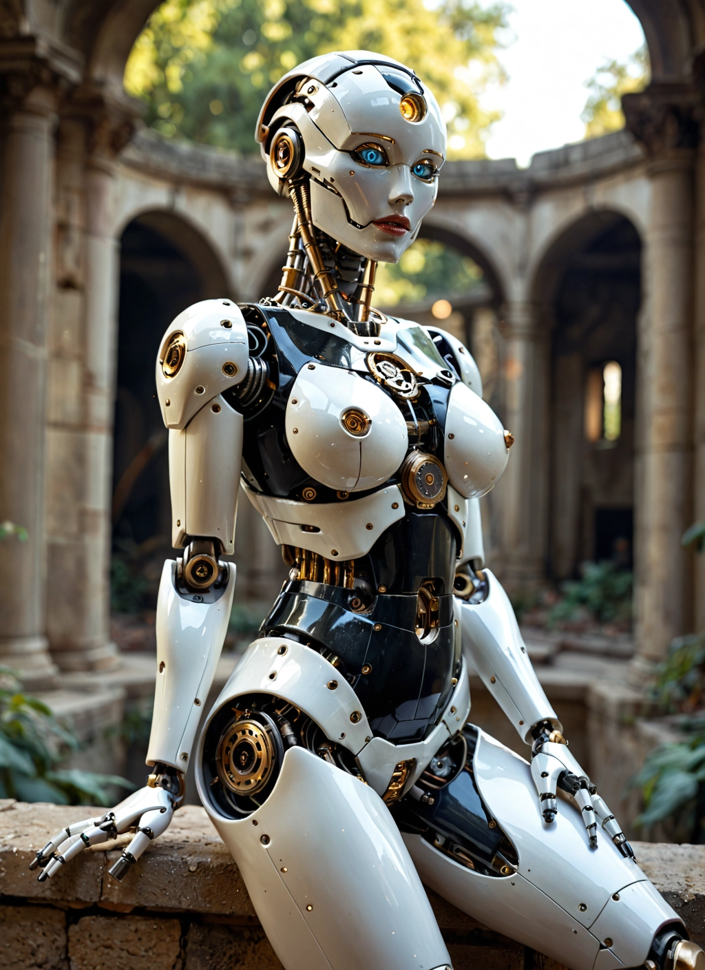 1girl, solo, blue eyes, robot joints, robot, humanoid robot · Yamete.gg