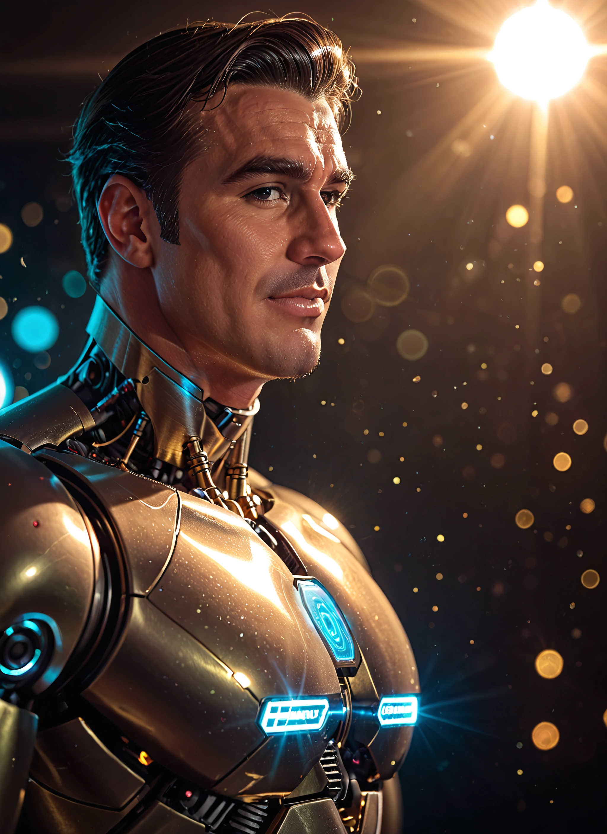 1boy, male focus, solo, facial hair, science fiction, realistic · Yamete.gg