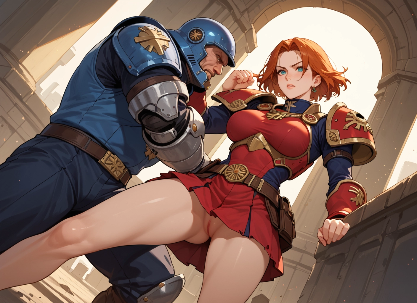 1girl, 1boy, pussy, jewelry, breasts, earrings · Yamete.gg
