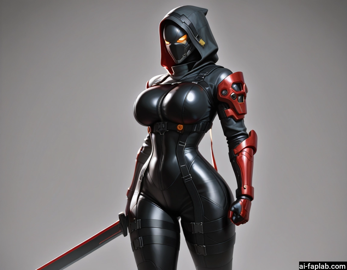 1girl, weapon, sword, breasts, solo, bodysuit · Yamete.gg