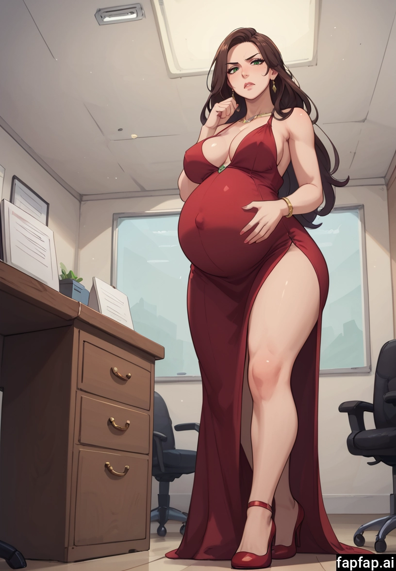 1girl, breasts, dress, jewelry, red dress, high heels · Yamete.gg