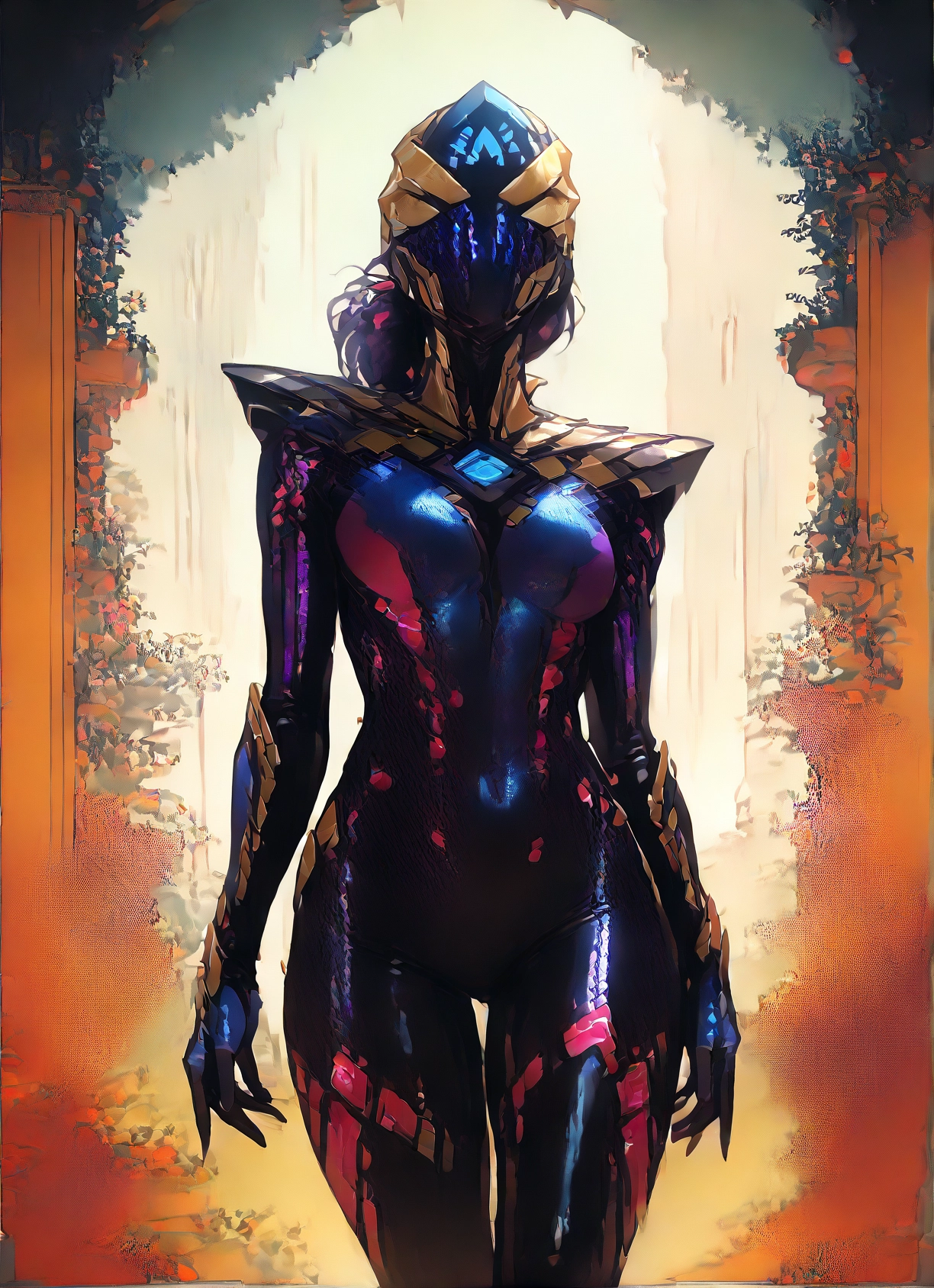1girl, solo, bodysuit, helmet, breasts, medium breasts · Yamete.gg