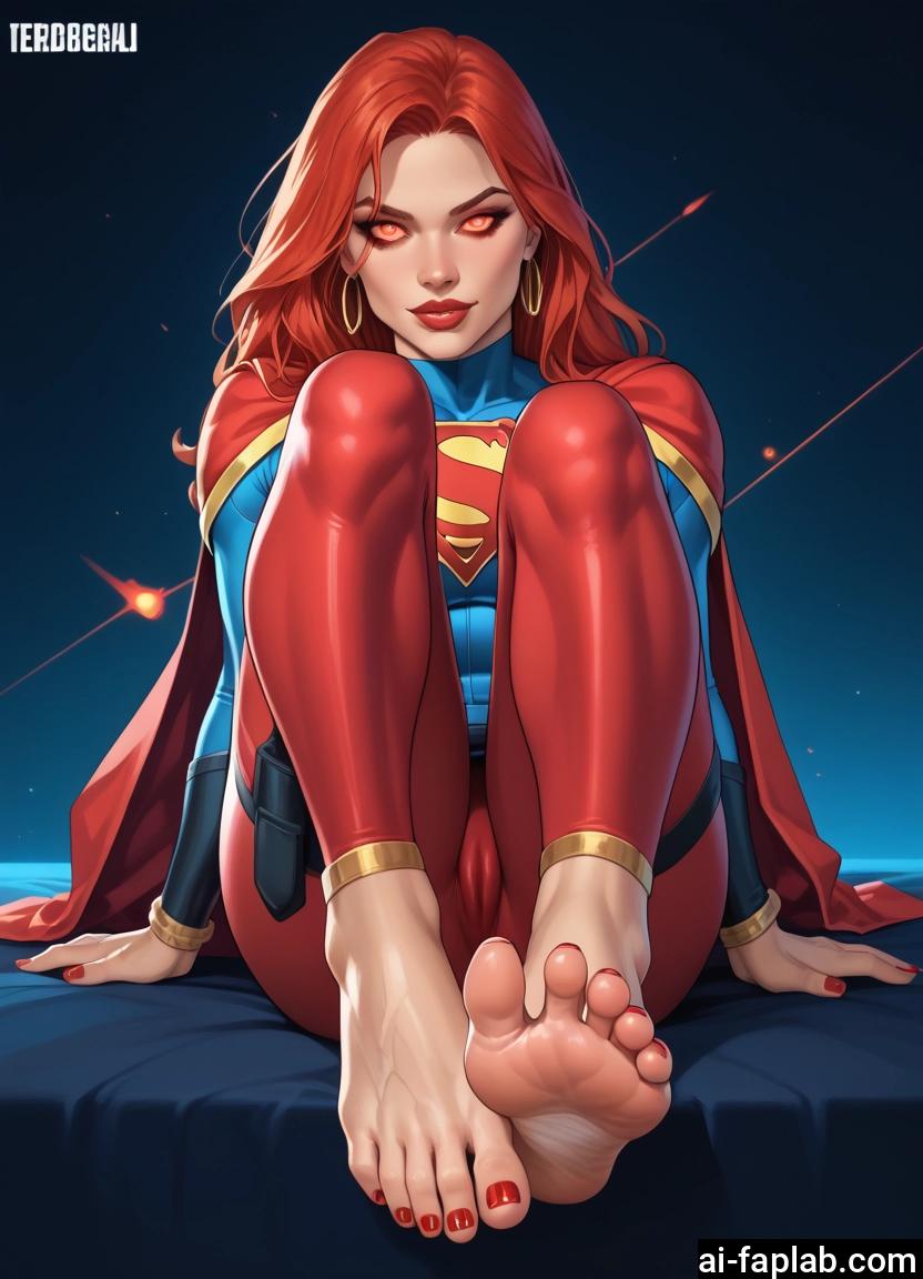 1girl, feet, jewelry, barefoot, earrings, toes · Yamete.gg