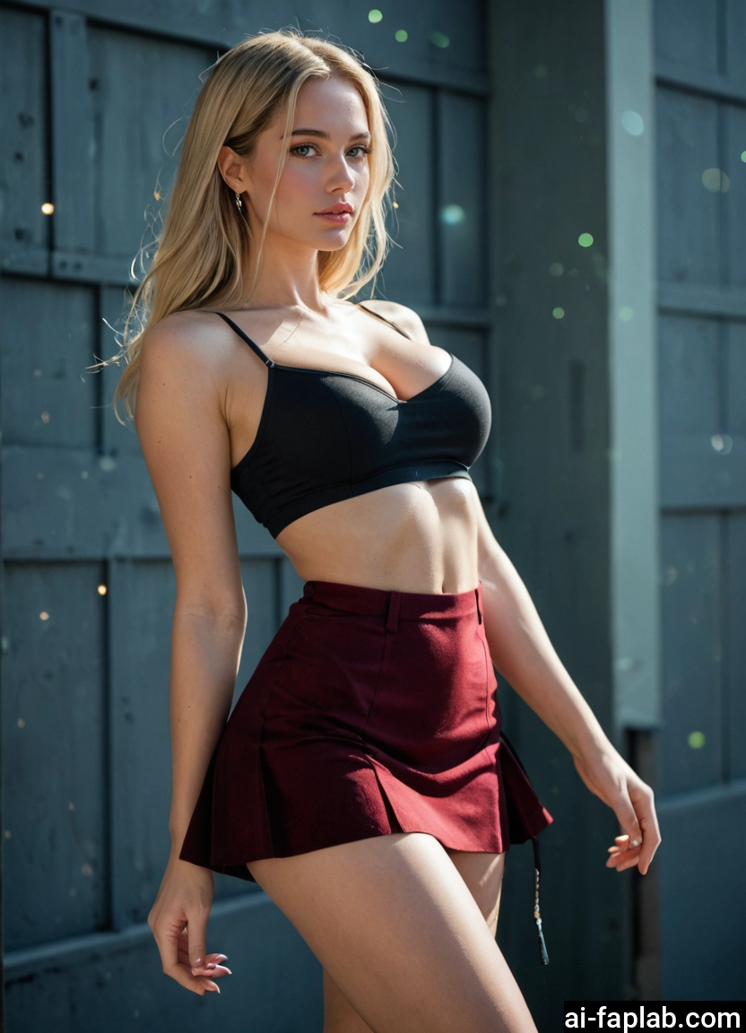 1girl, breasts, skirt, blonde hair, solo, jewelry · Yamete.gg