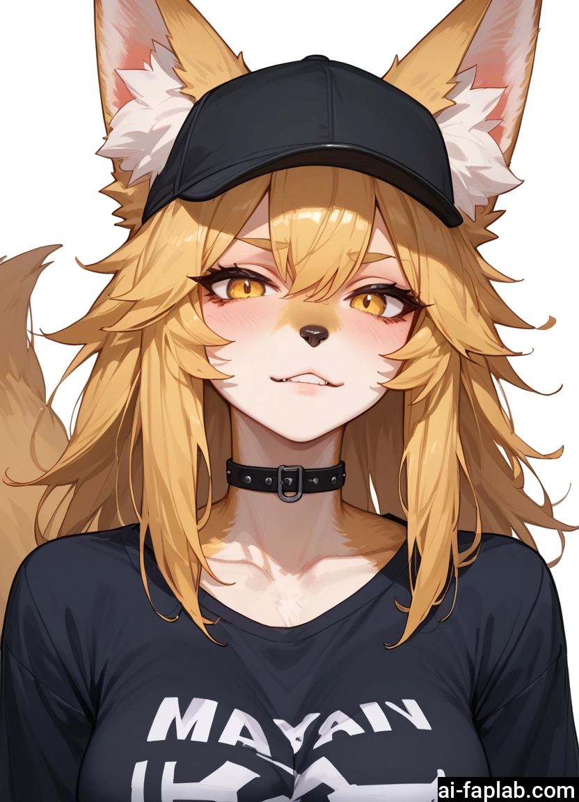 furry, 1girl, animal ears, tail, solo, hat · Yamete.gg
