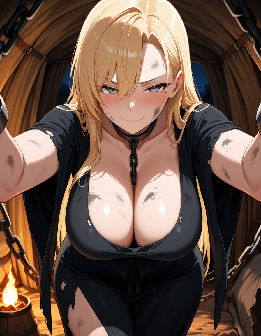 1girl, breasts, blonde hair, long hair, large breasts, looking at viewer · Yamete.gg