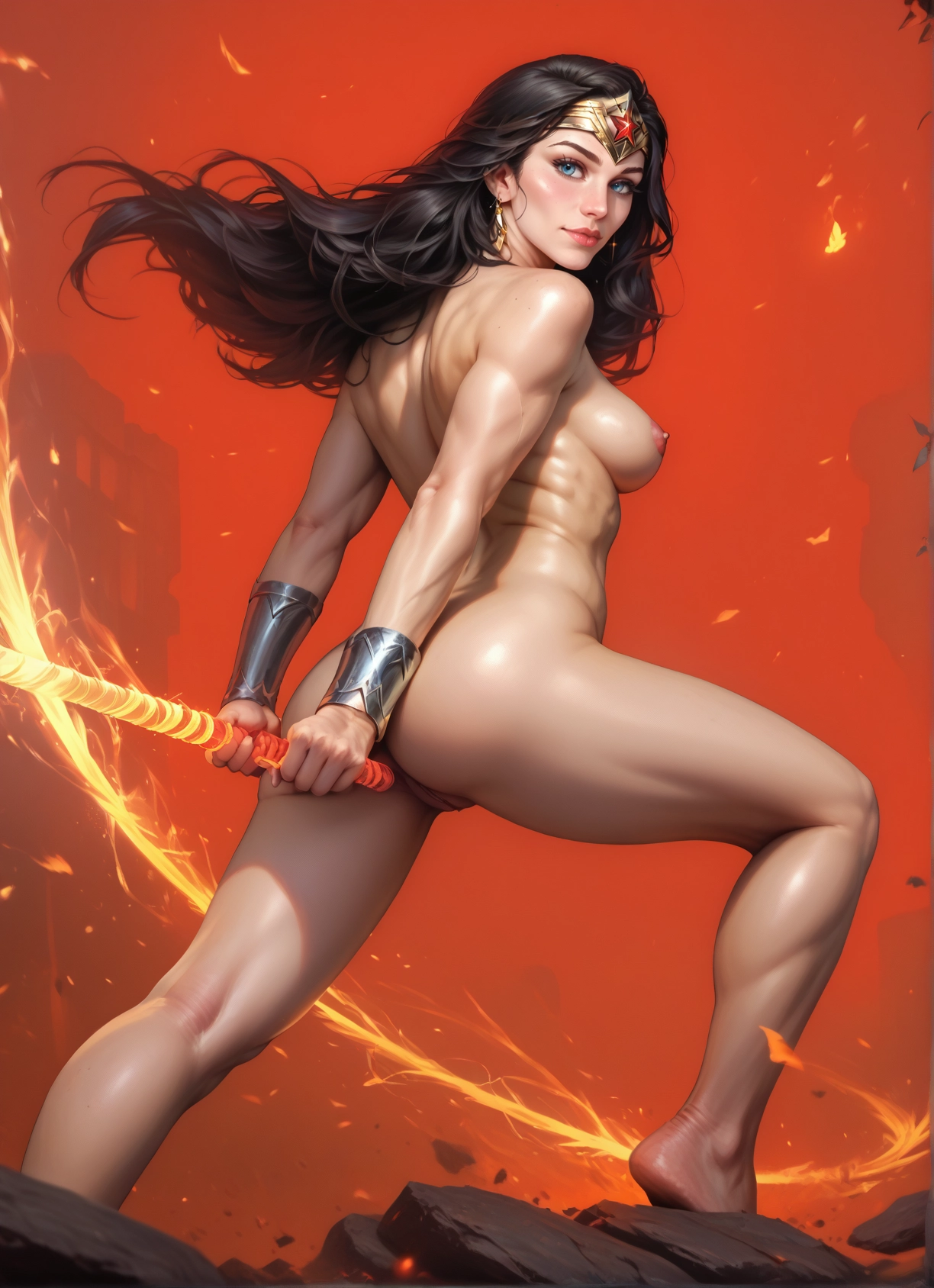 1girl, solo, breasts, ass, nipples, long hair · Yamete.gg