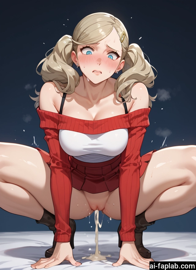 1girl, breasts, solo, twintails, skirt, cum