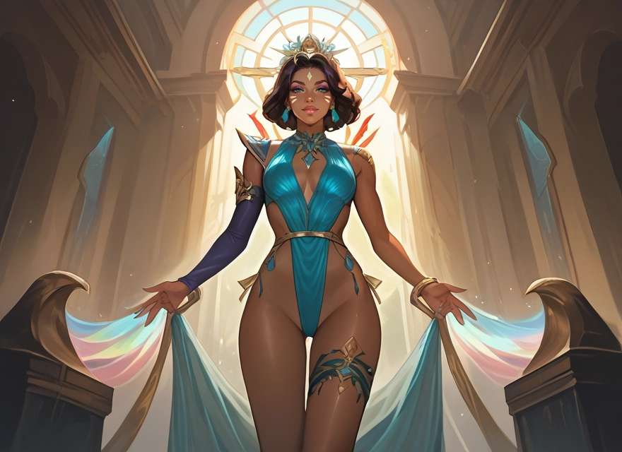 1girl, solo, breasts, dark skin, dark-skinned female, jewelry · Yamete.gg