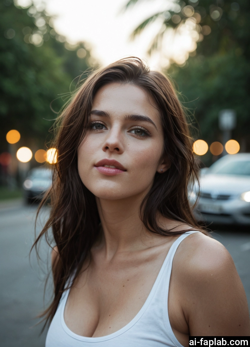 1girl, solo, breasts, car, cleavage, motor vehicle