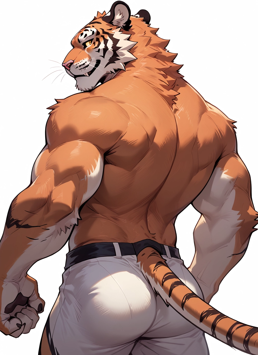 bara, furry, male focus, solo, 1boy, animal ears · Yamete.gg