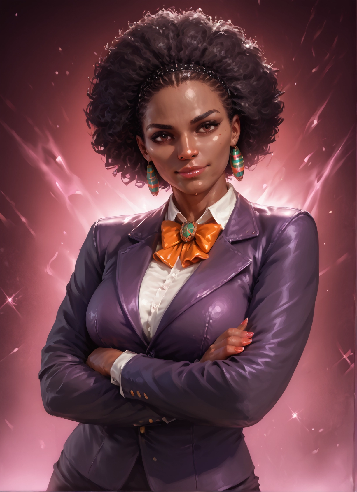 1girl, solo, dark skin, jewelry, dark-skinned female, earrings · Yamete.gg