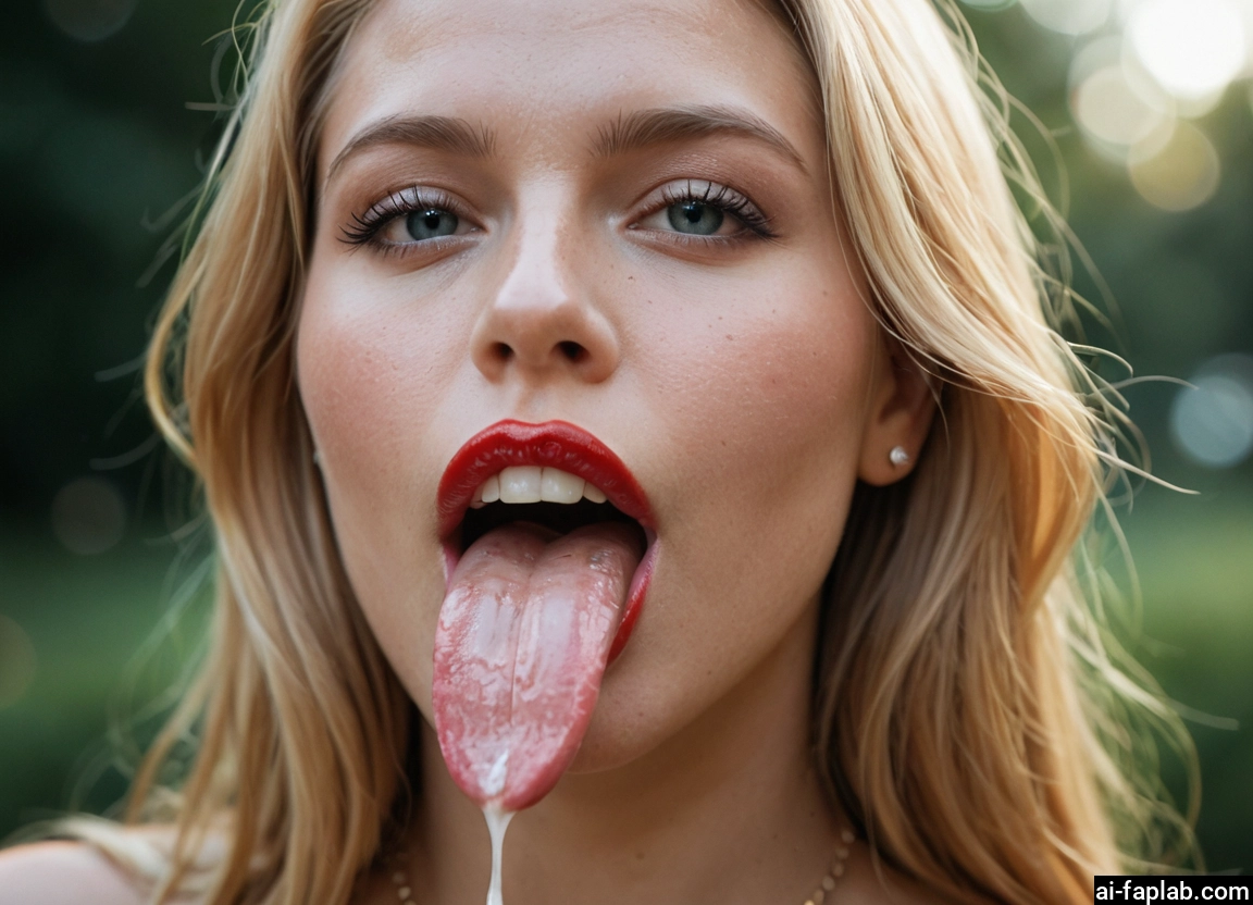 1girl, solo, tongue, tongue out, jewelry, blonde hair