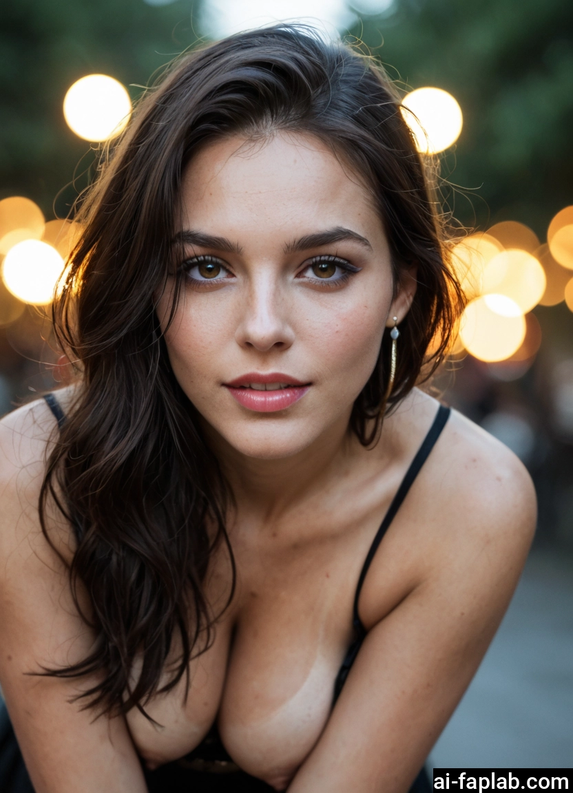 1girl, solo, breasts, jewelry, earrings, brown eyes · Yamete.gg