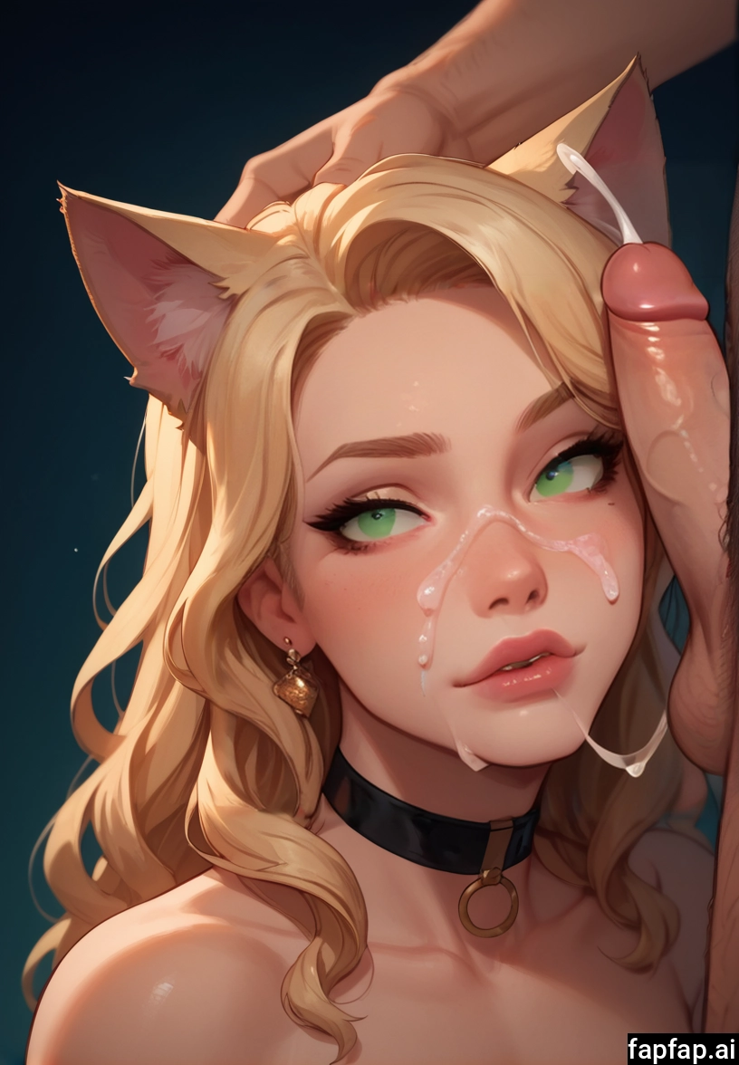 1girl, penis, 1boy, blonde hair, cum, animal ears · Yamete.gg