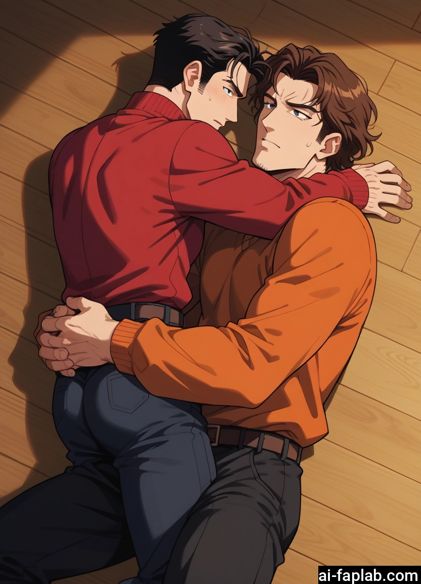 yaoi, bara, multiple boys, 2boys, male focus, pants · Yamete.gg