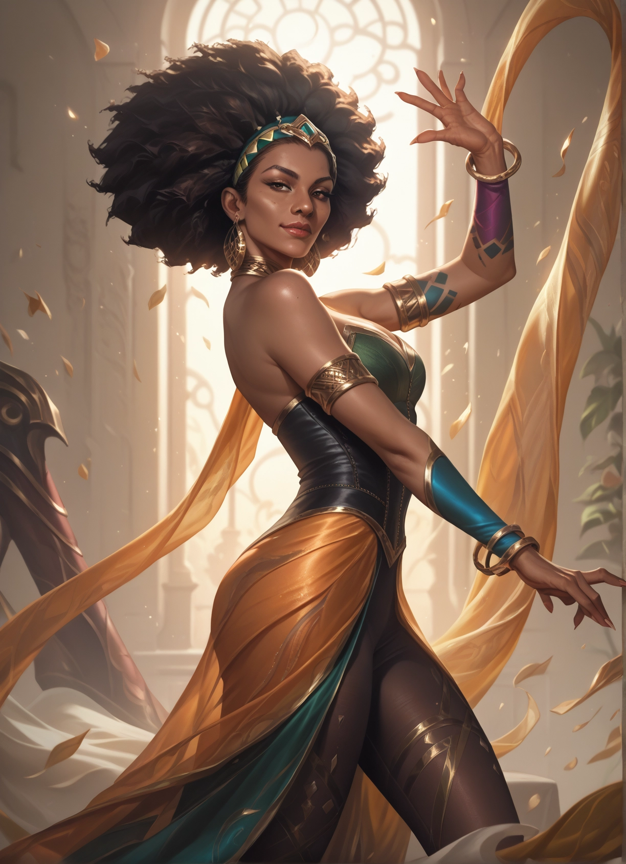 1girl, jewelry, solo, dark skin, earrings, dark-skinned female · Yamete.gg