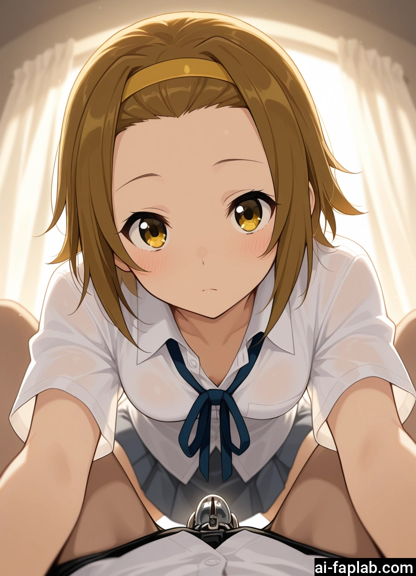 1girl, brown hair, hairband, skirt, looking at viewer, shirt · Yamete.gg