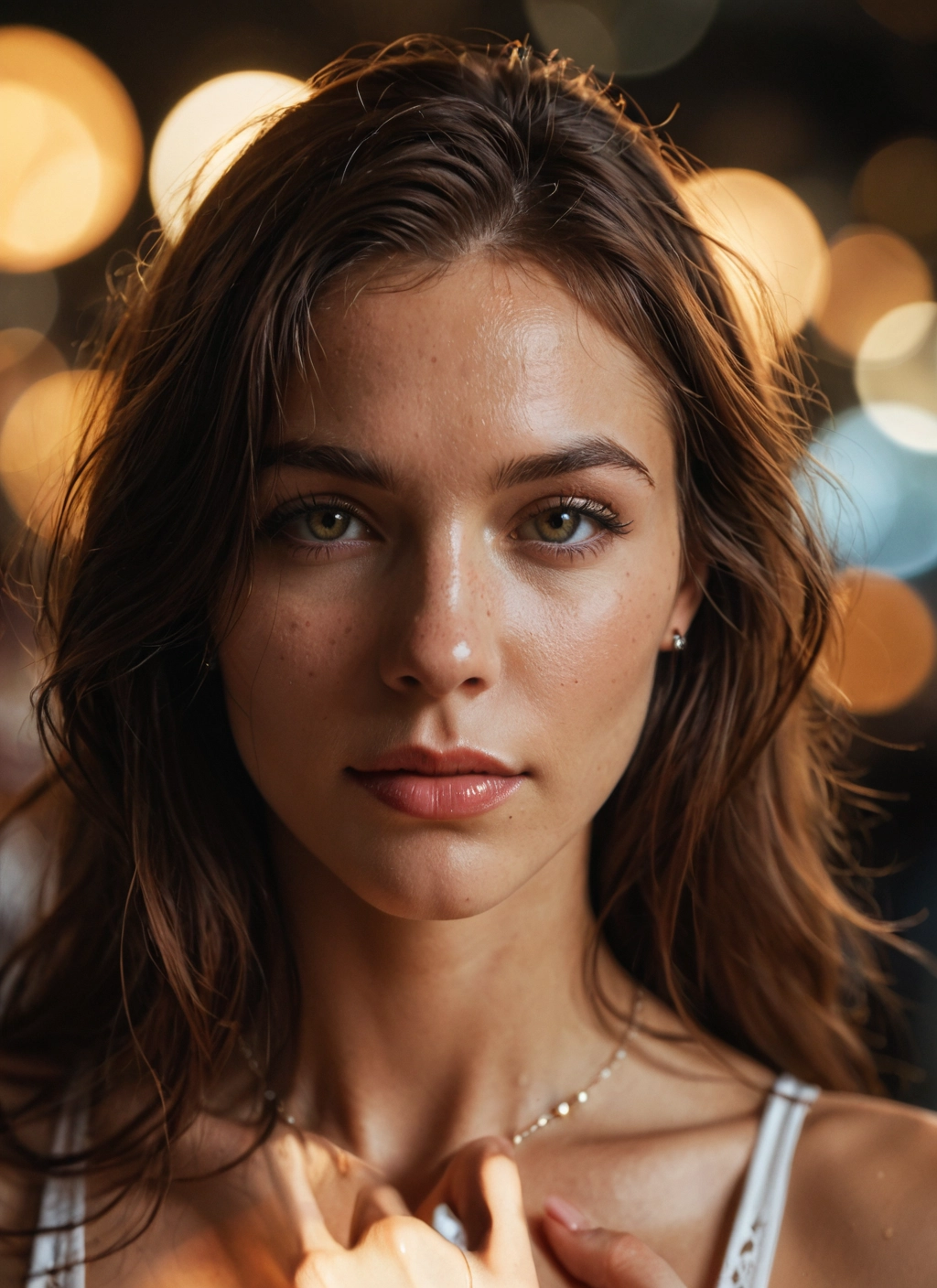 1girl, solo, jewelry, necklace, looking at viewer, long hair · Yamete.gg
