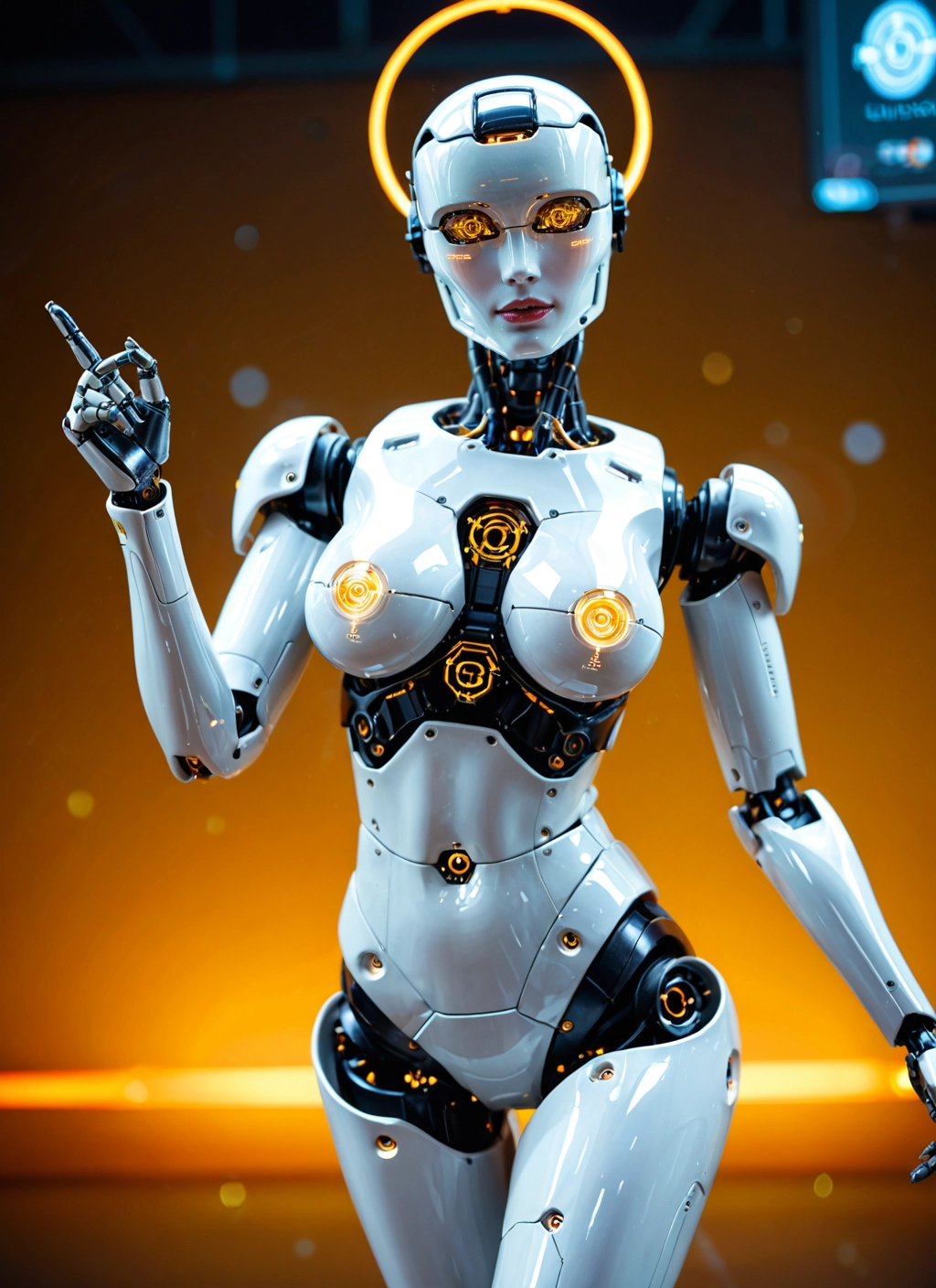 1girl, solo, robot joints, breasts, joints, lips · Yamete.gg