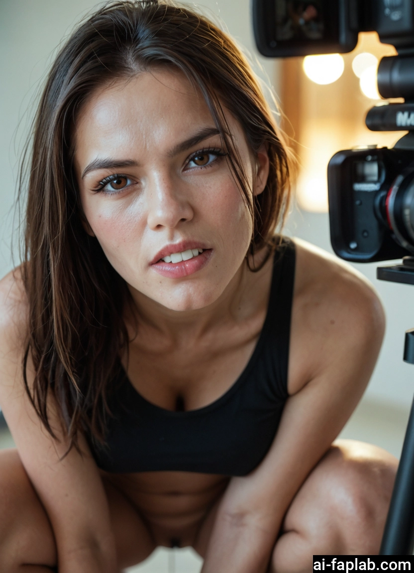 1girl, solo, bottomless, breasts, looking at viewer, brown eyes · Yamete.gg