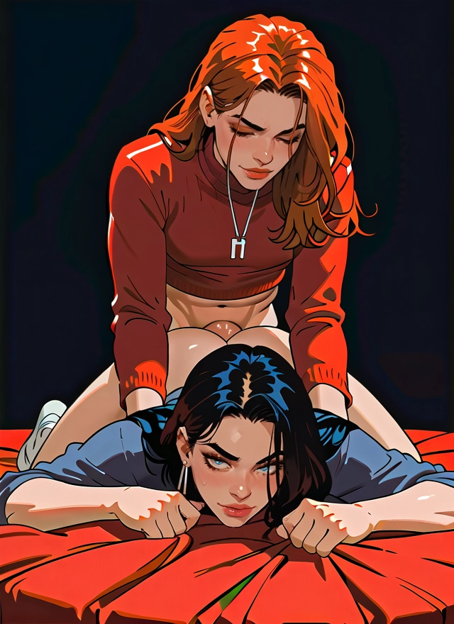 yaoi, futanari, jewelry, 2girls, multiple girls, earrings · Yamete.gg