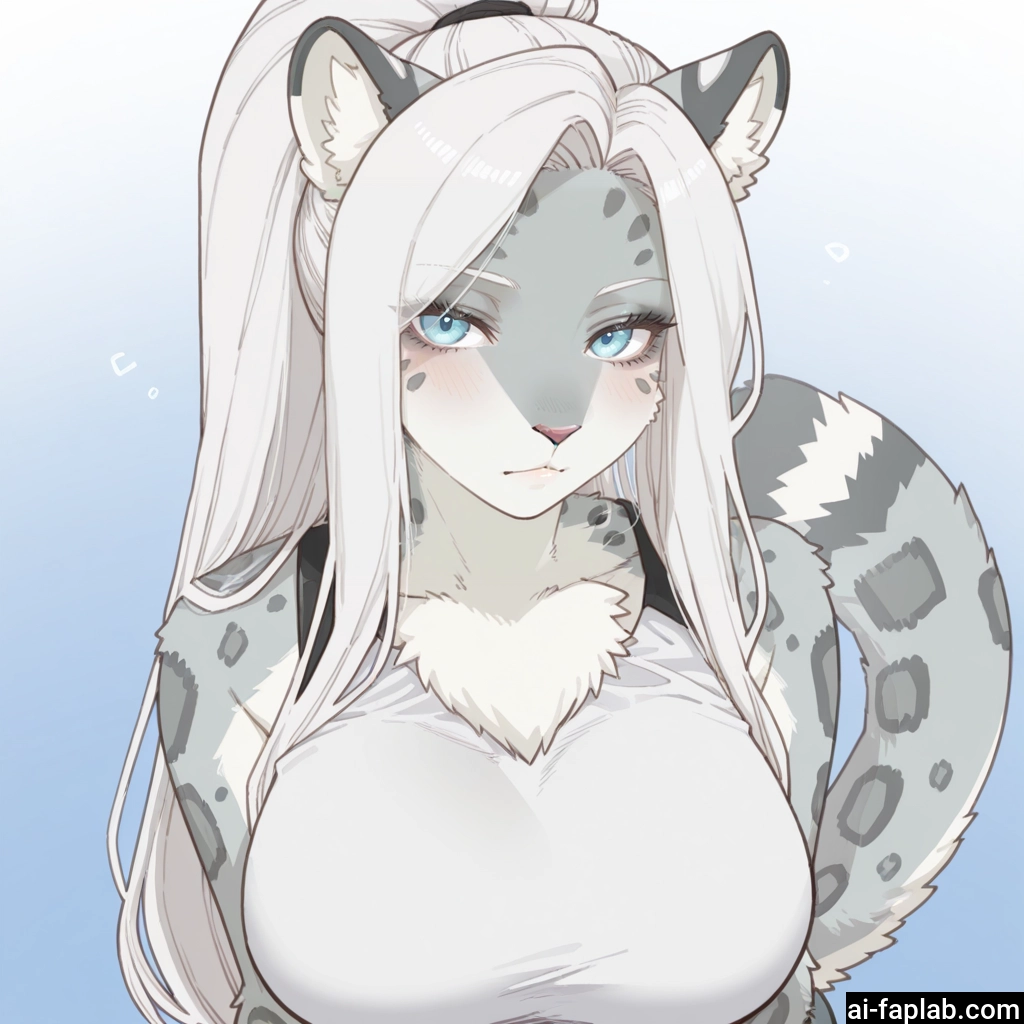 furry, 1girl, animal ears, breasts, tail, solo