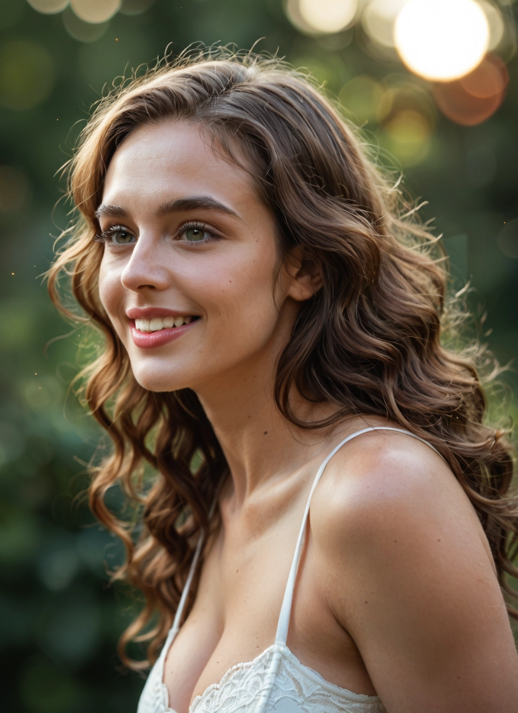 1girl, solo, long hair, smile, breasts, realistic · Yamete.gg
