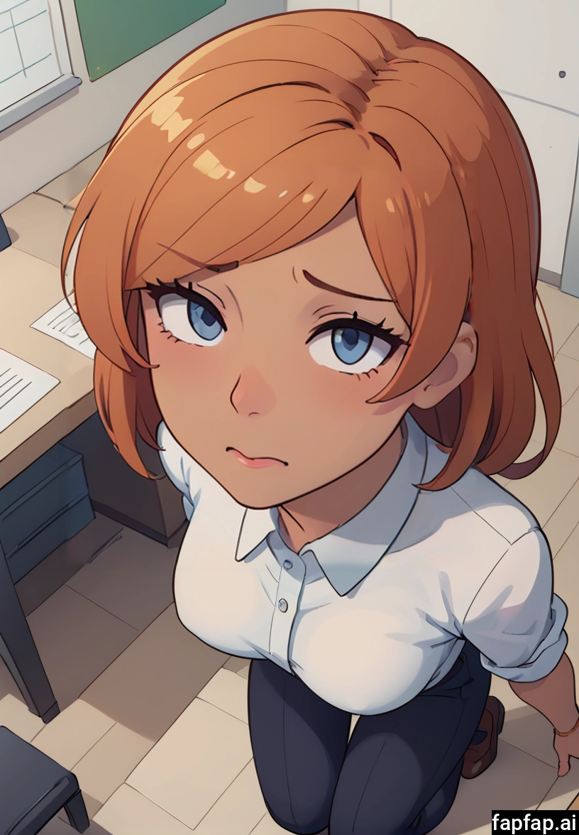 1girl, solo, shirt, blue eyes, looking at viewer, white shirt · Yamete.gg
