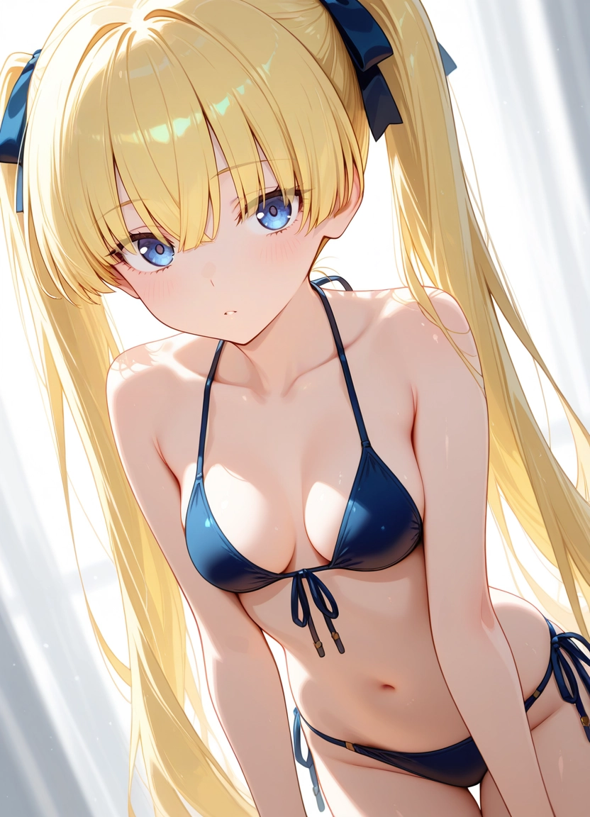1girl, solo, swimsuit, bikini, side-tie bikini bottom, string bikini · Yamete.gg
