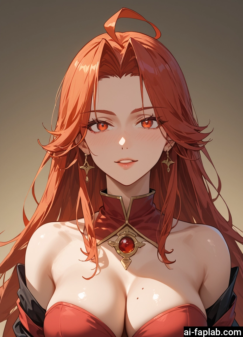 1girl, breasts, long hair, jewelry, earrings, solo