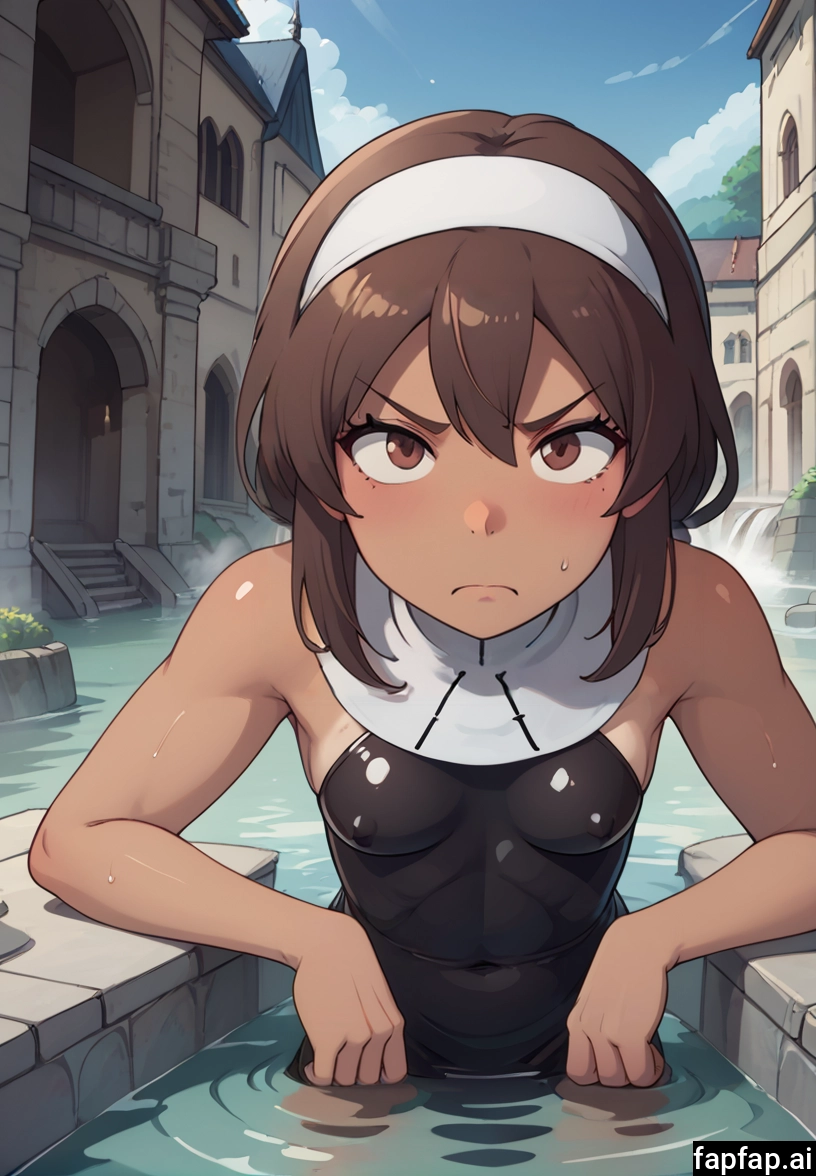 1girl, solo, brown hair, brown eyes, dark skin, looking at viewer · Yamete.gg