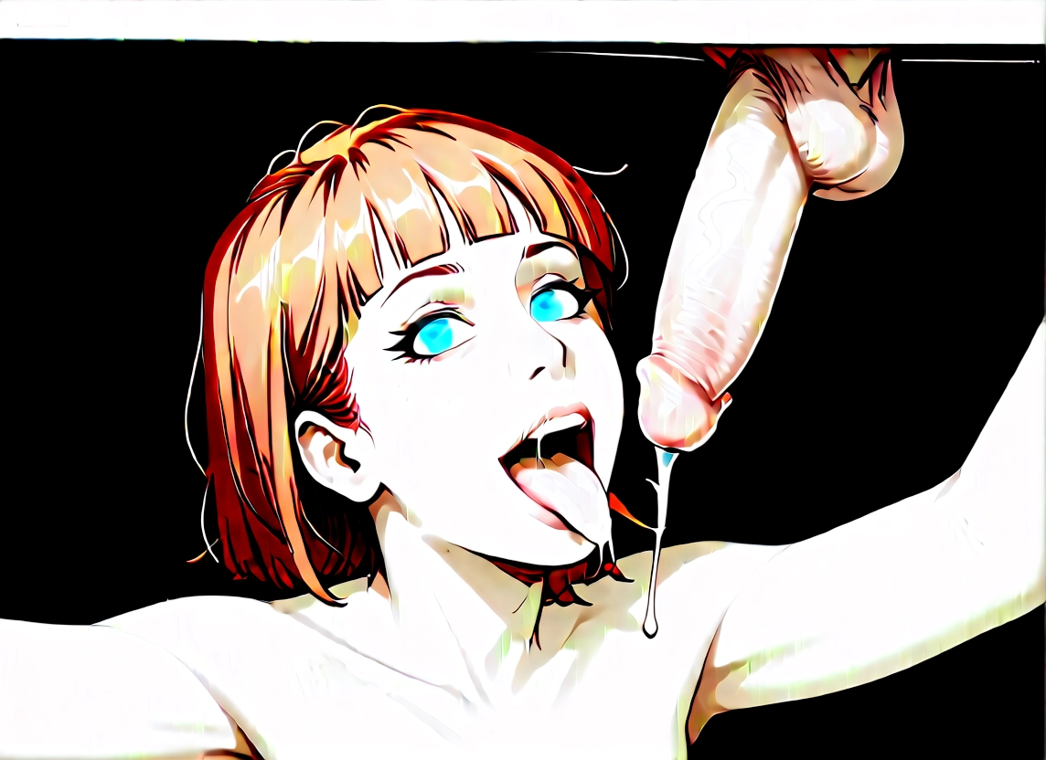 penis, tongue, 1girl, tongue out, testicles, uncensored · Yamete.gg