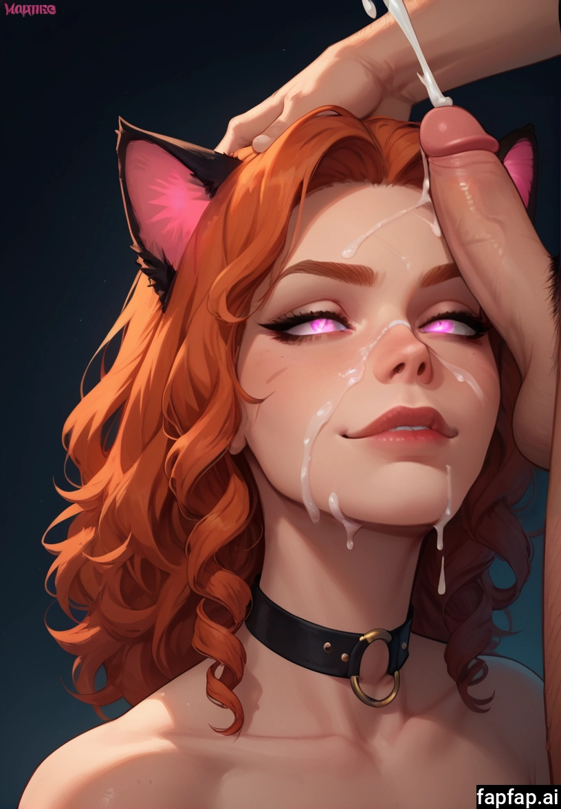1girl, penis, animal ears, hetero, cum, 1boy