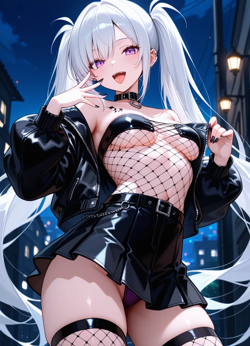 1girl, solo, breasts, underwear, skirt, twintails · Yamete.gg