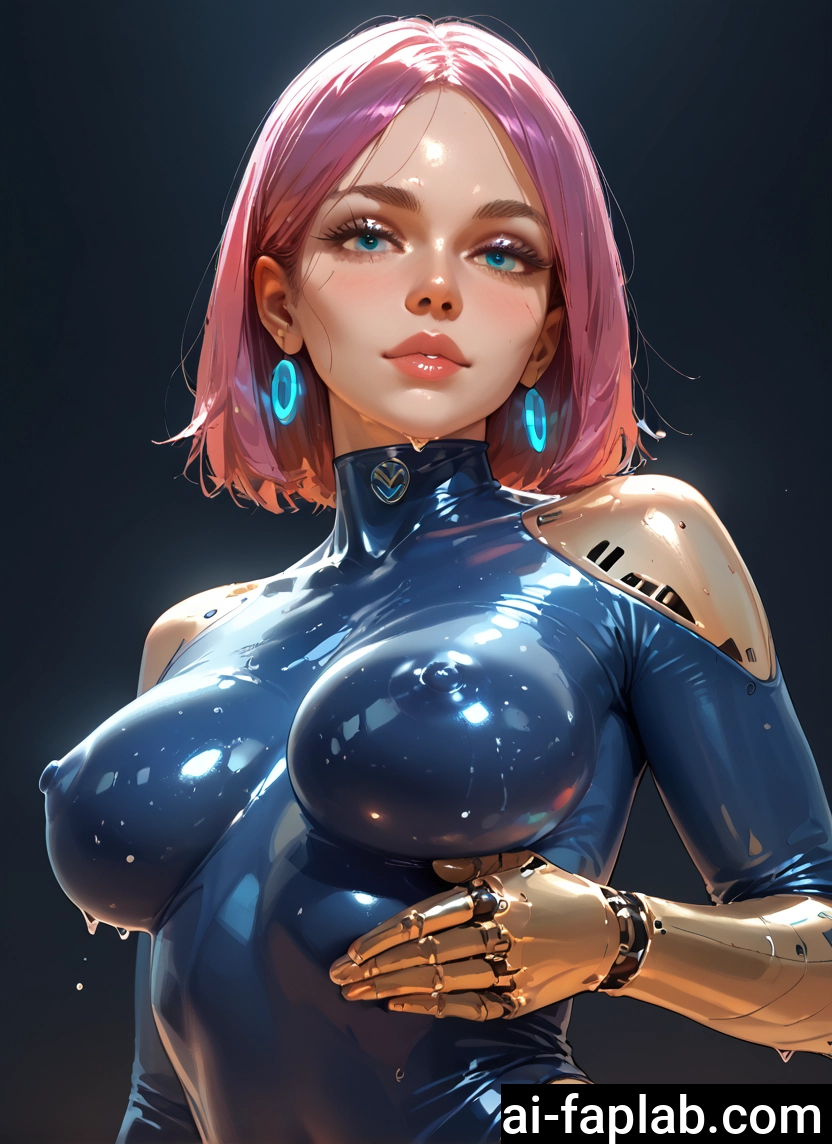 1girl, breasts, solo, jewelry, earrings, pink hair · Yamete.gg