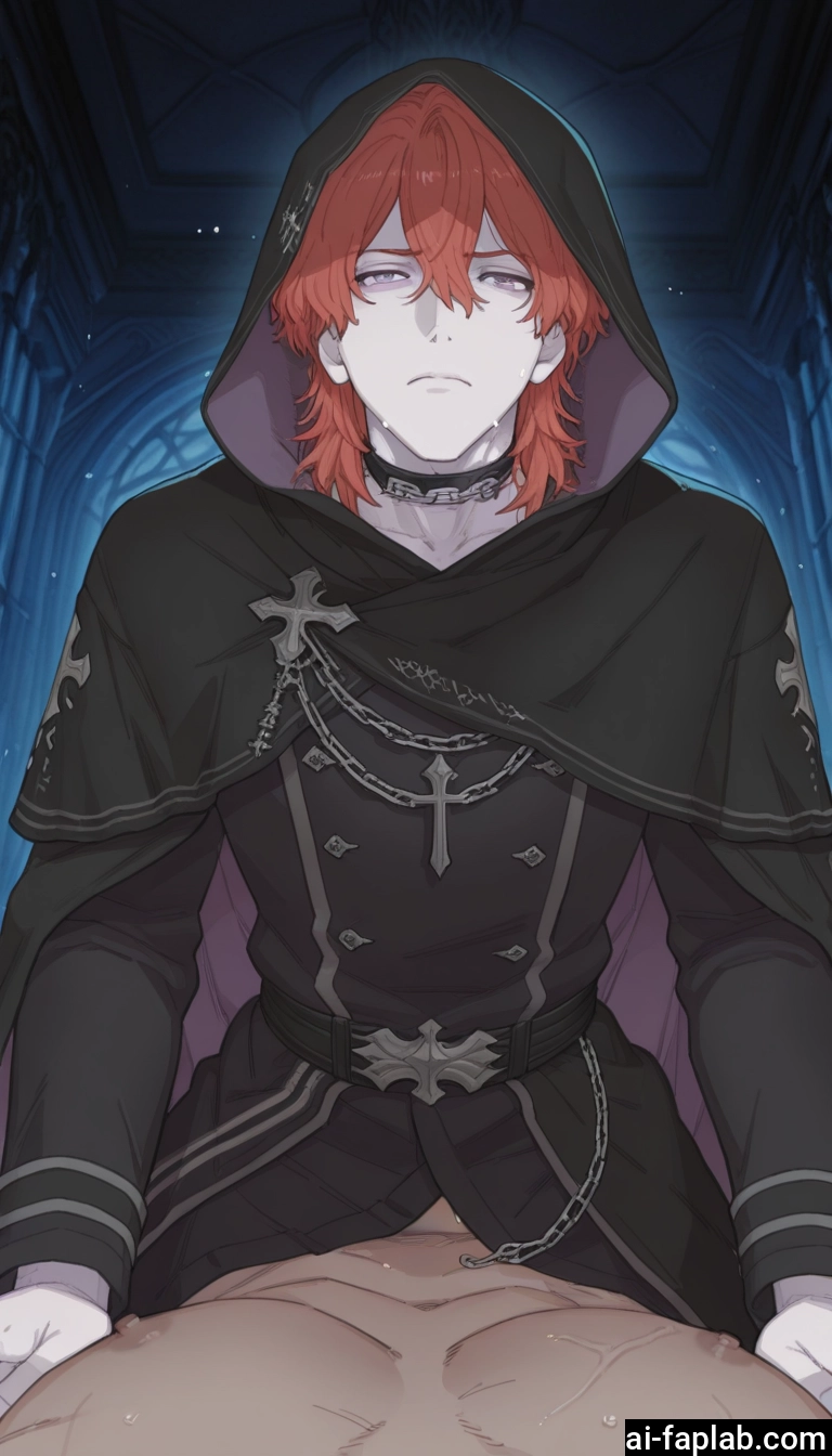 yaoi, male focus, multiple boys, 2boys, hood, red hair · Yamete.gg