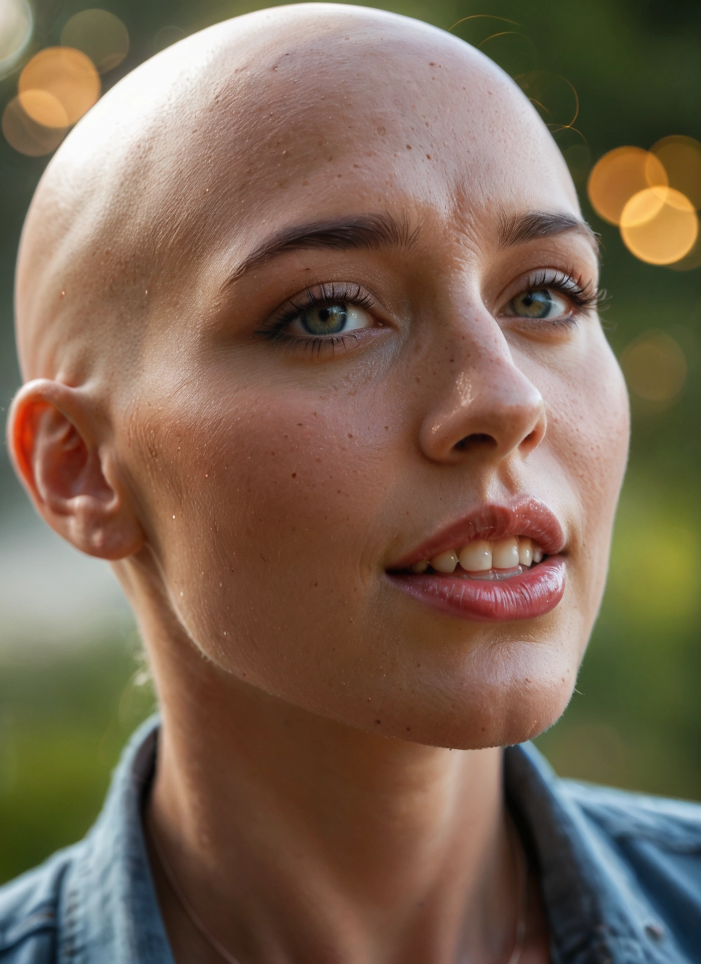 solo, bald, freckles, realistic, teeth, 1boy · Yamete.gg
