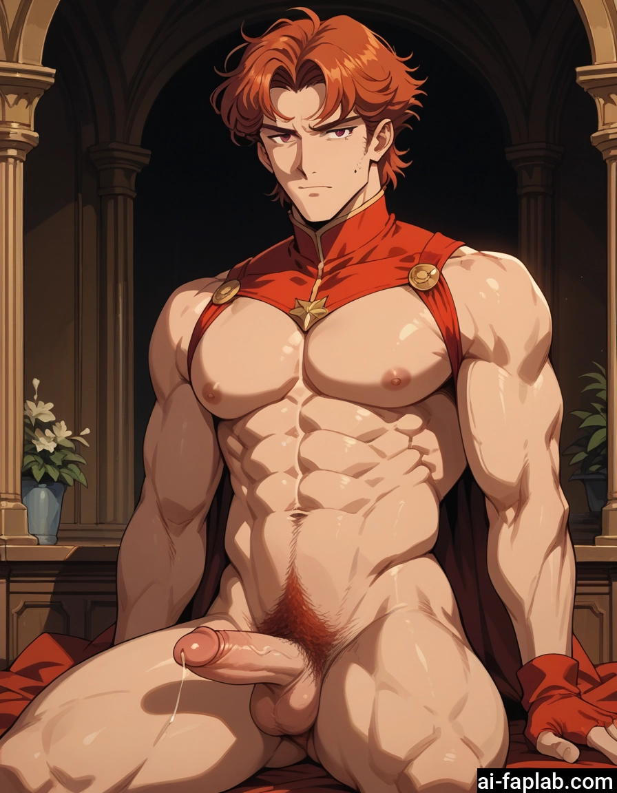 bara, penis, male focus, 1boy, solo, muscular · Yamete.gg