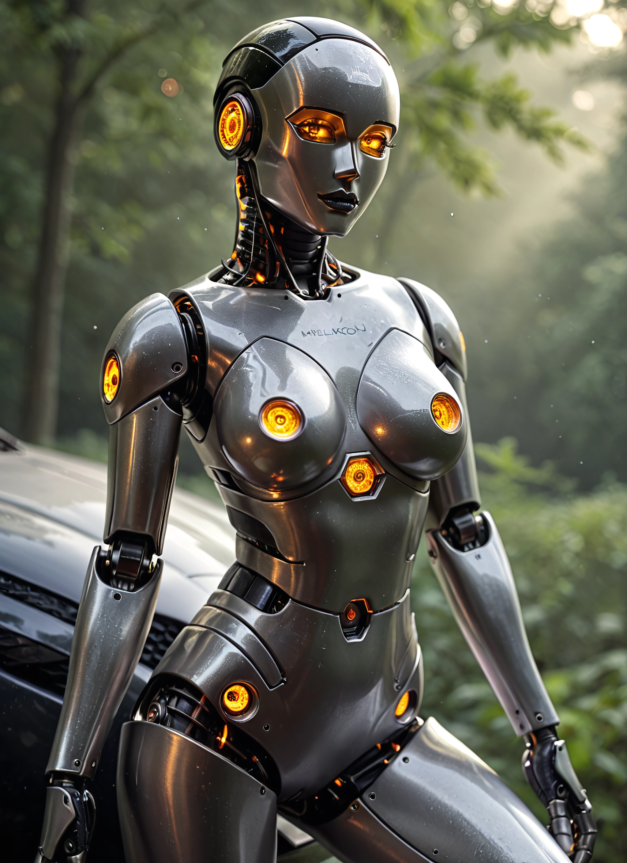 1girl, solo, humanoid robot, robot, robot joints, breasts · Yamete.gg