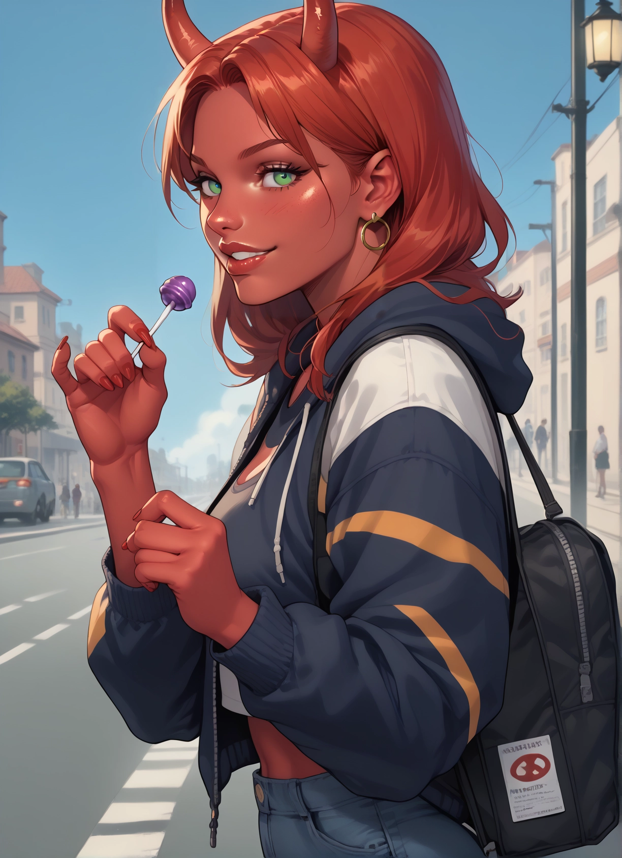 food, candy, lollipop, horns, jewelry, earrings · Yamete.gg