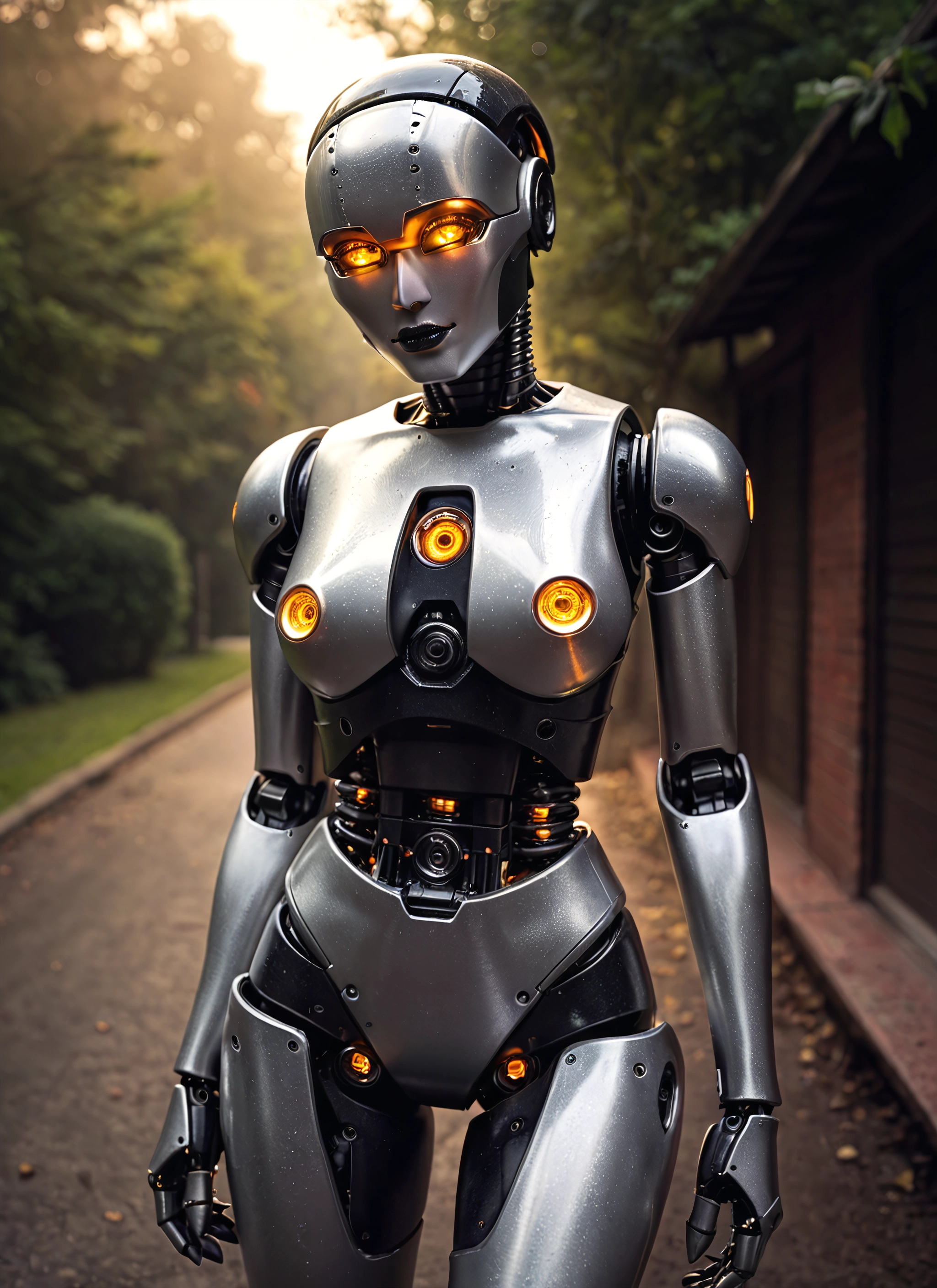 1girl, solo, robot, robot joints, humanoid robot, glowing · Yamete.gg