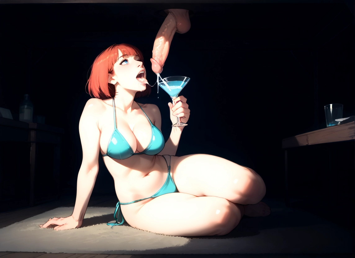 1girl, penis, swimsuit, bikini, breasts, hetero · Yamete.gg