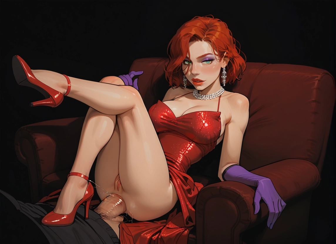 1girl, penis, breasts, dress, gloves, hetero · Yamete.gg
