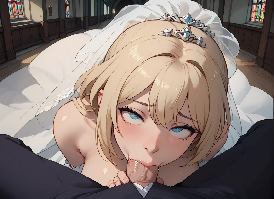 1girl, penis, oral, fellatio, hetero, 1boy · Yamete.gg