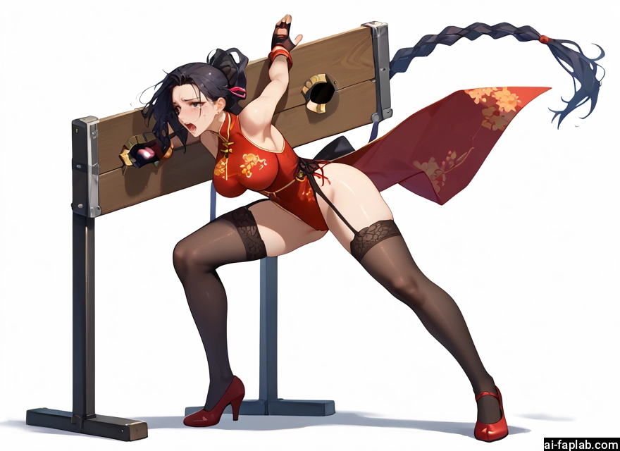 1girl, thighhighs, dress, chinese clothes, breasts, solo
